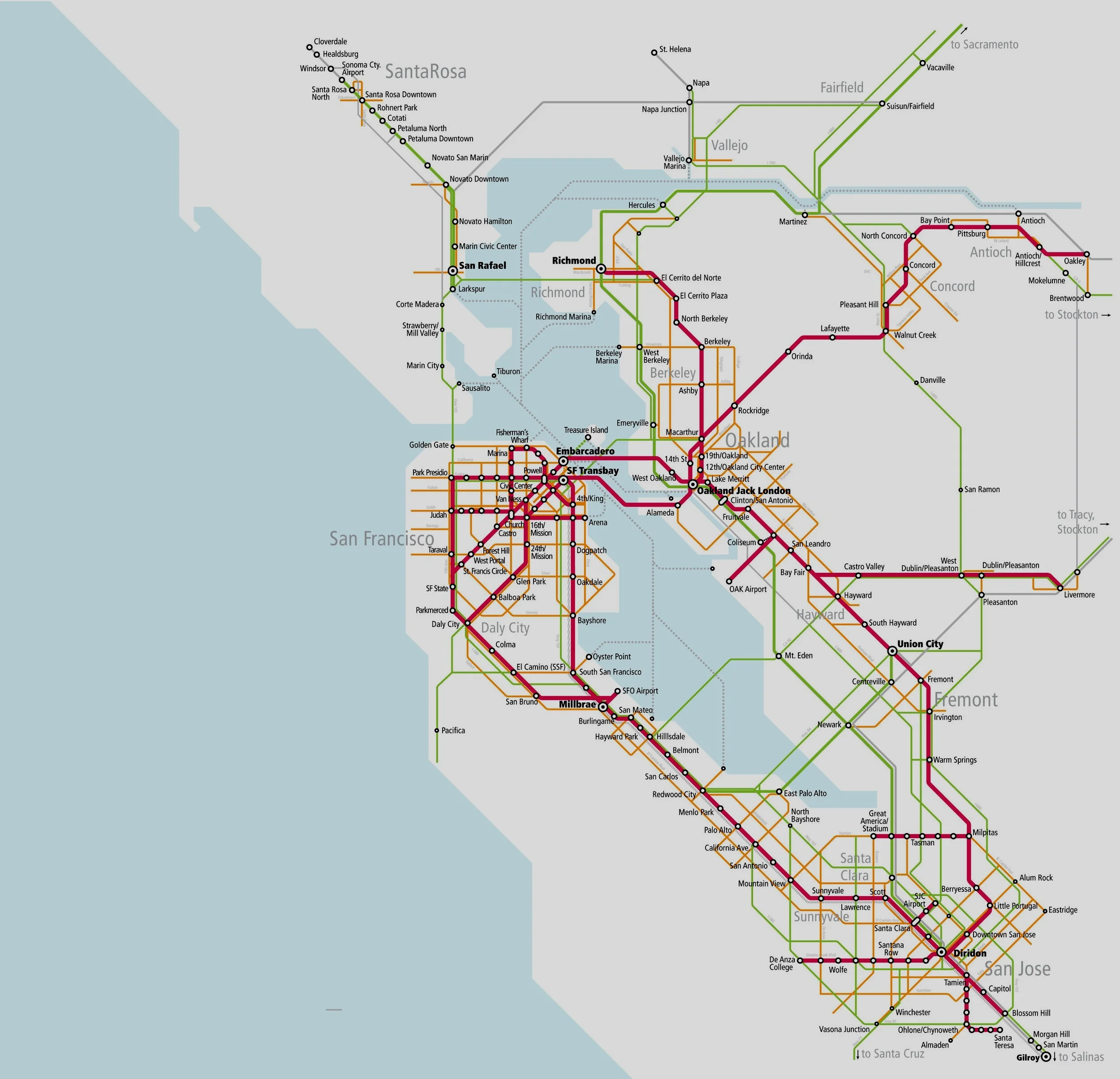 Vision Map Seamless Bay Area