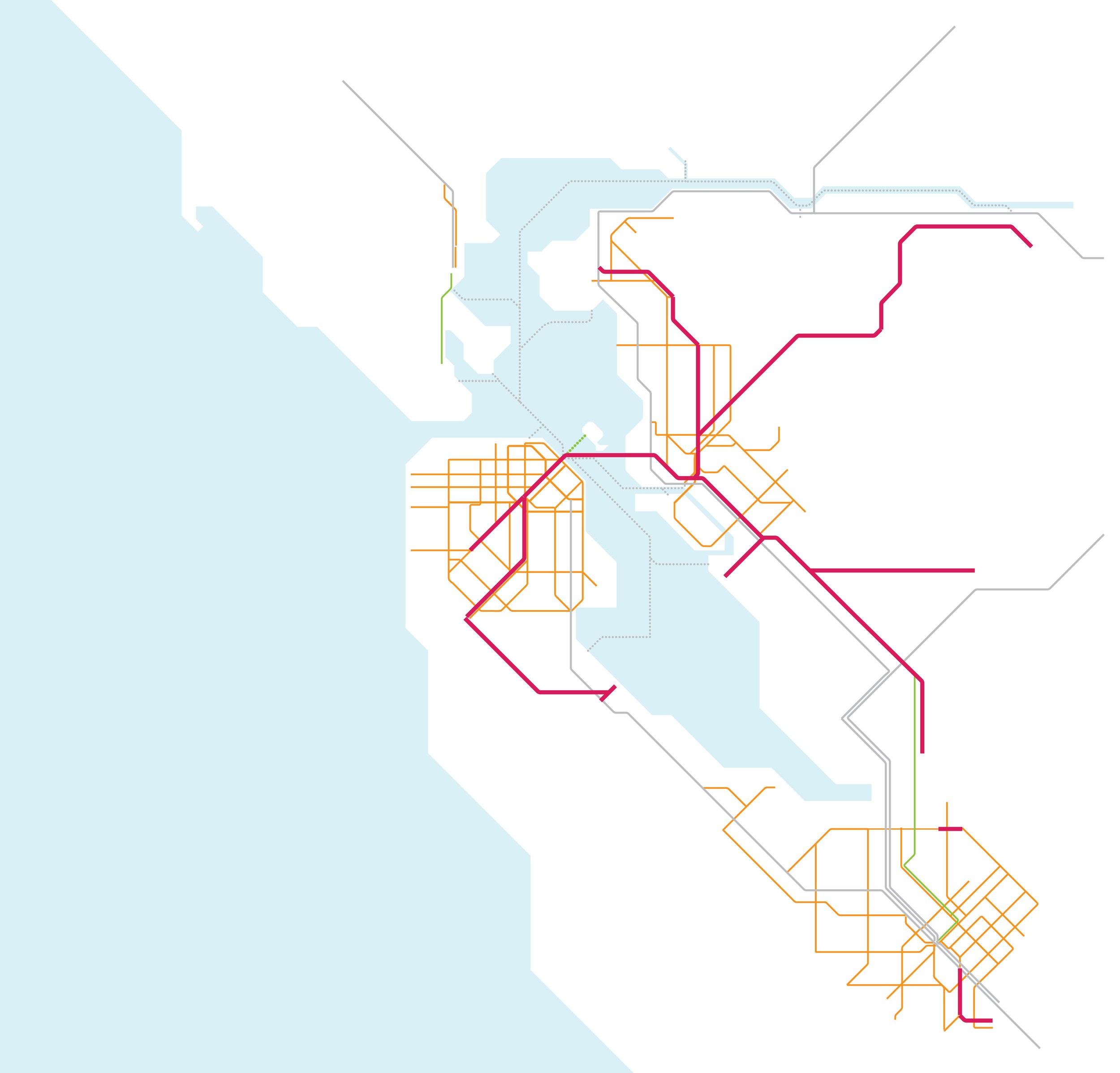 We need to integrate fares, branding, and service standards across all existing transit services;