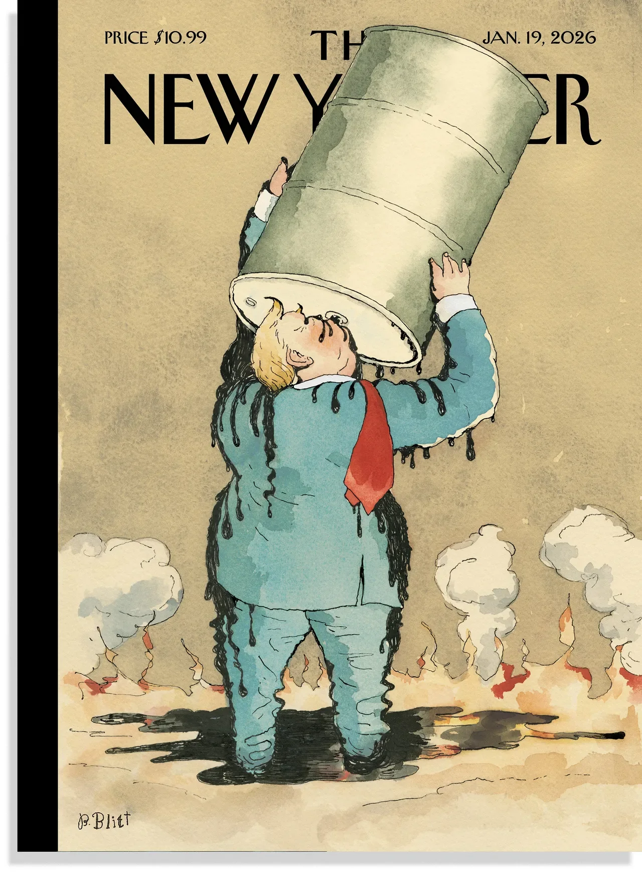 January 19, 2026 Trump’s thirst for Venezuela. By Françoise MoulyArt by Barry Blitt.webp