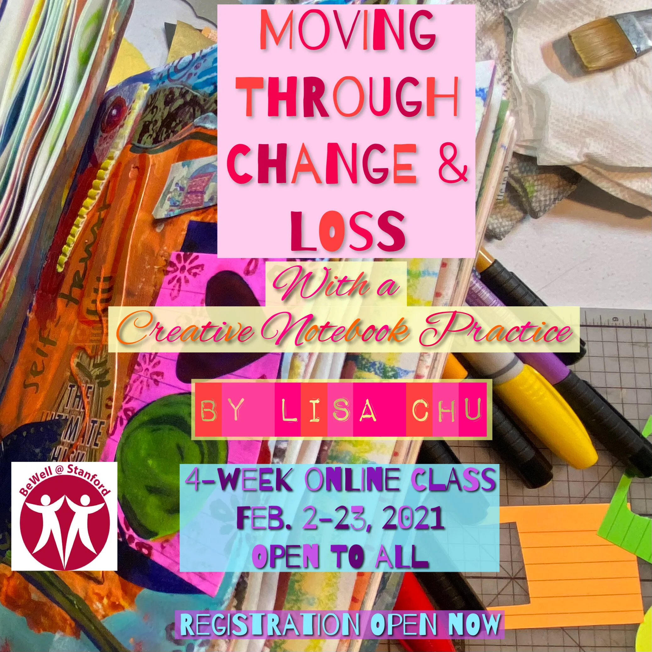 Moving Through Change and Loss with a Creative Notebook Practice: 4-week online class