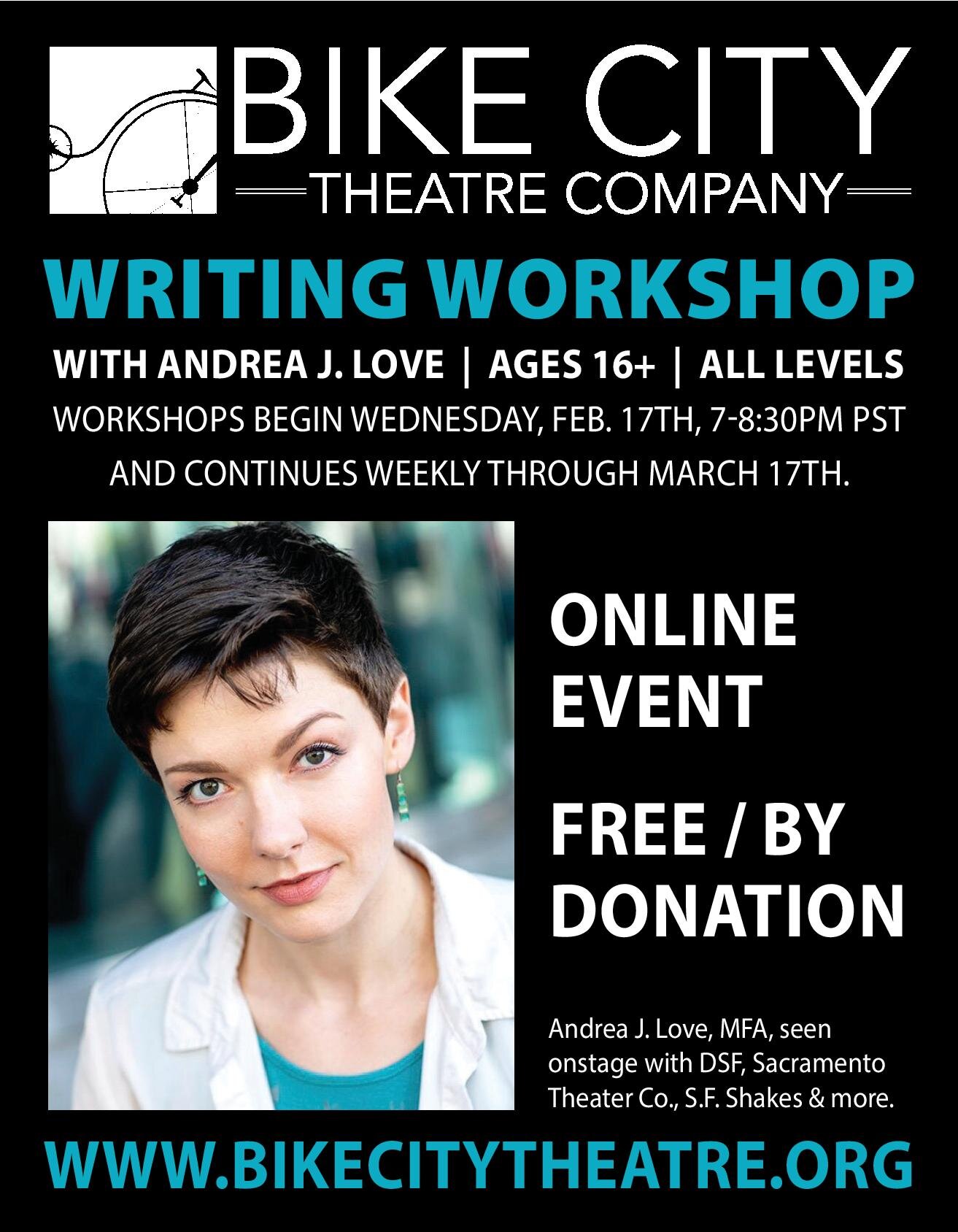 Writing Workshop Bike City Theatre Company