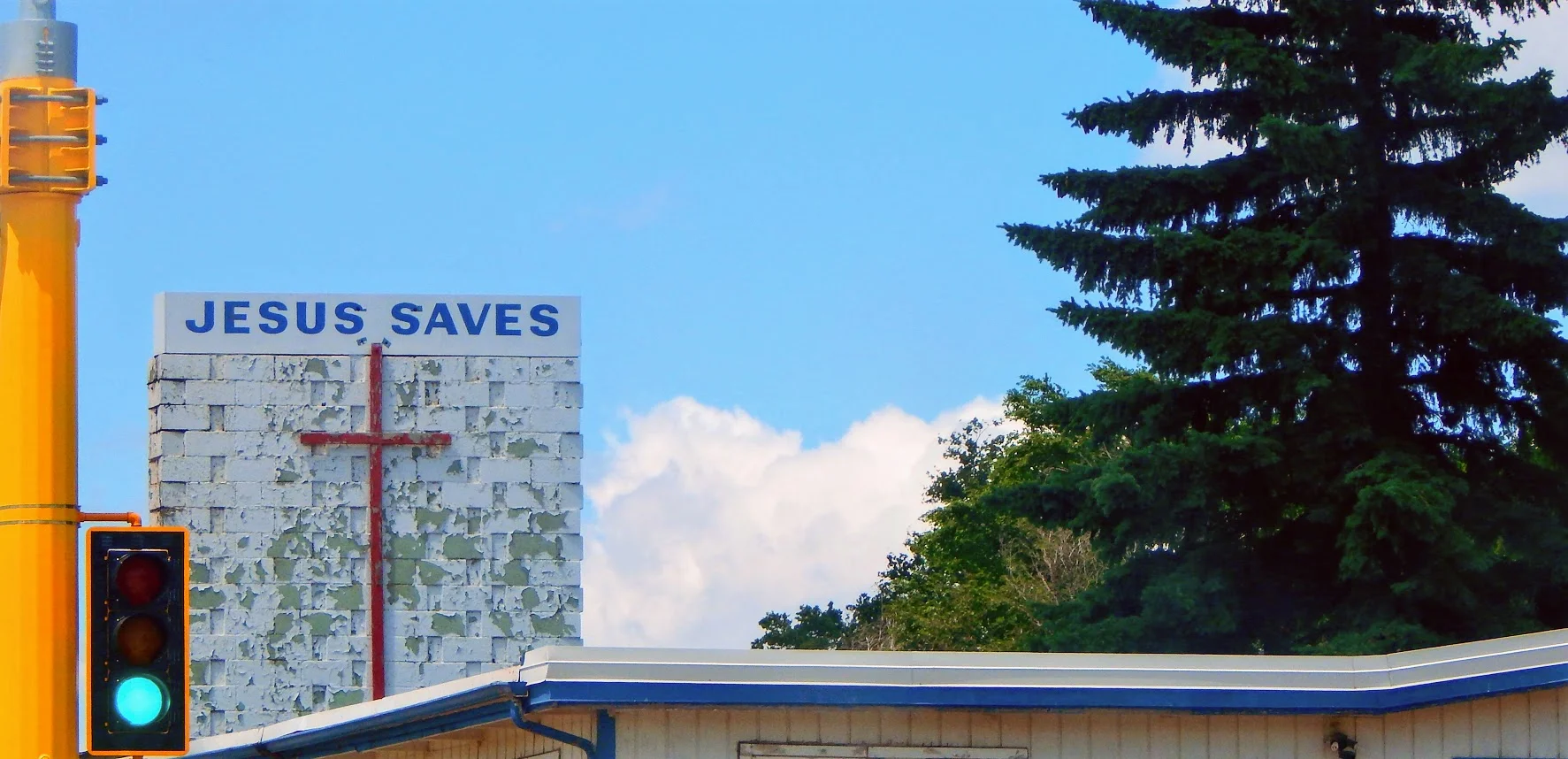 Jesus Saves: New Town, North Dakota