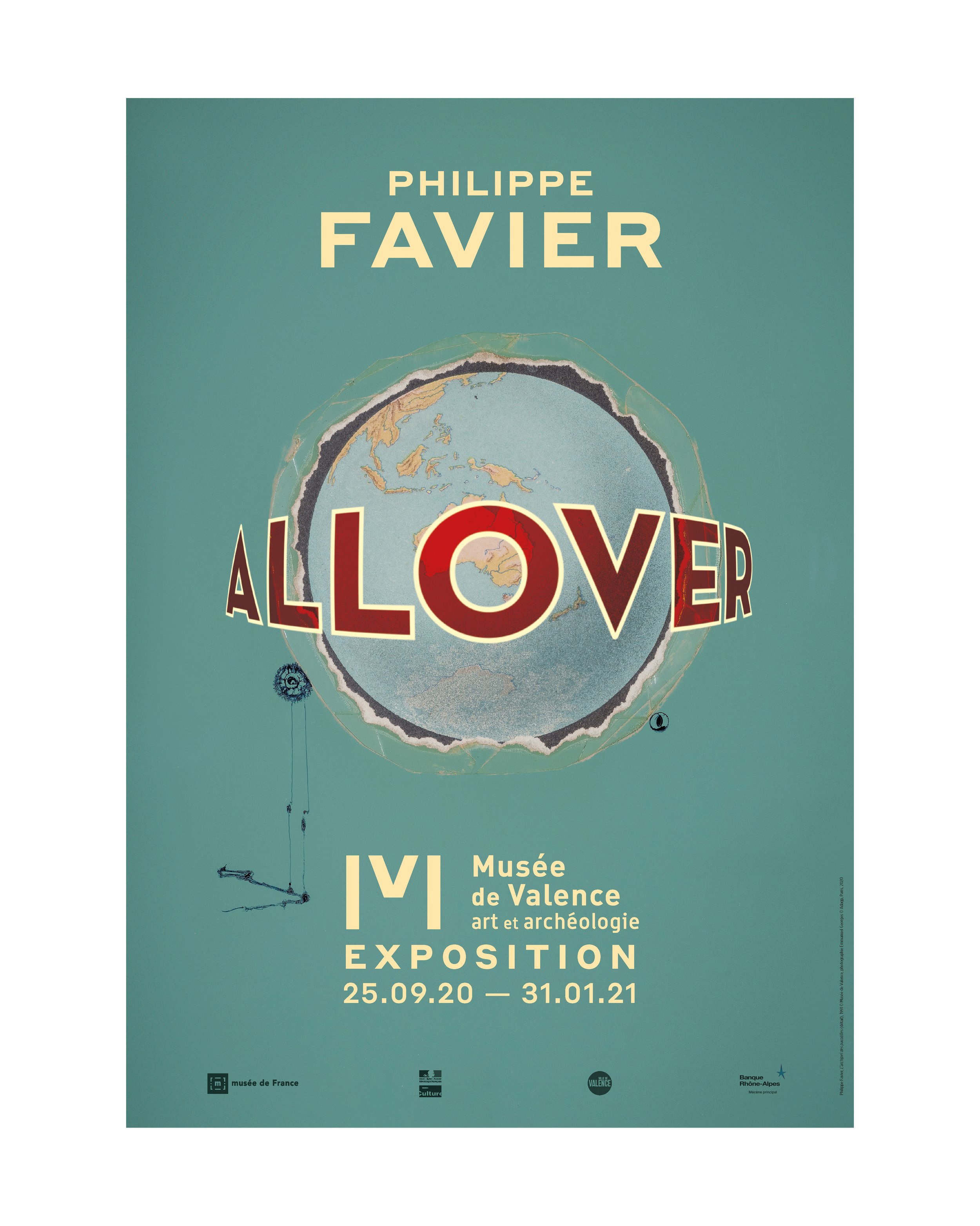  Exposition  Philippe Favier All-Over  Affiches  Musée de Valence 