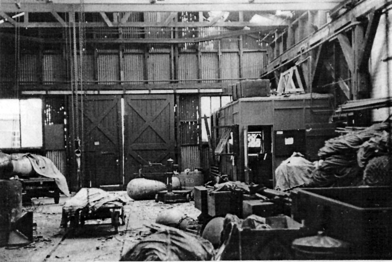 VERNON Mining Shed after explosion of mine booby-trap