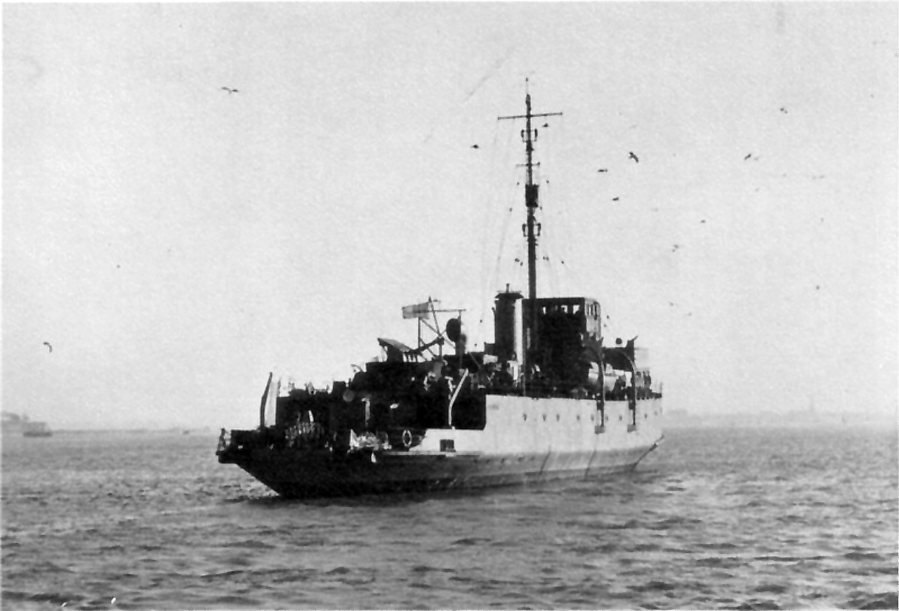 HMS VERNON's minelayer HMS Plover