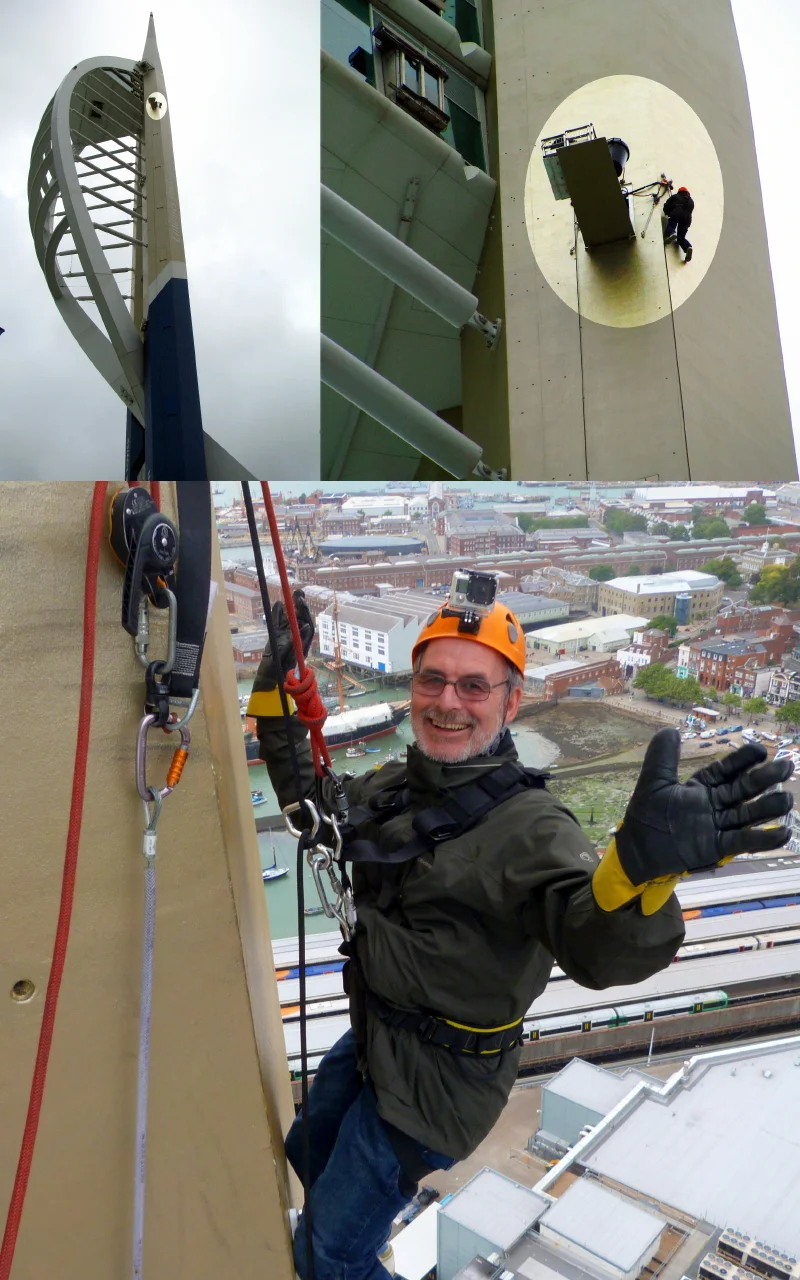 Rob Hoole Spinnaker Tower abseil 28 Aug 2016 compilation.jpg