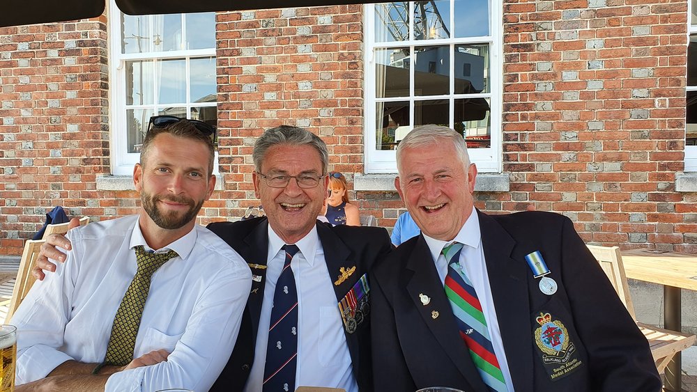 Rankin and fellow 11th MCM Sqn veterans VM Dedication 15 Jul 2022.jpg