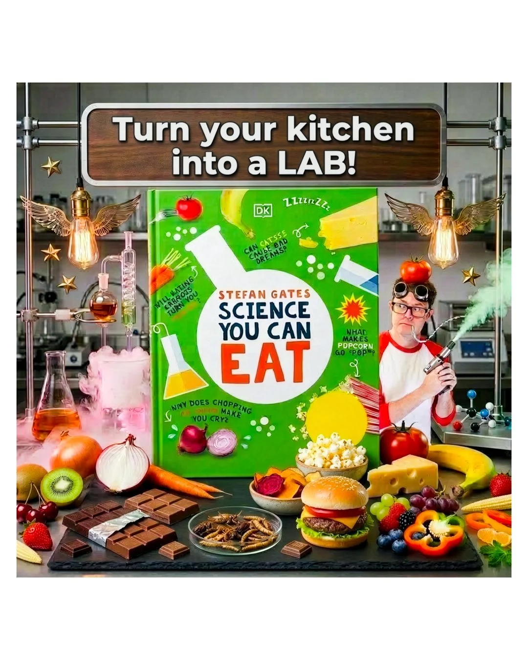 Science You Can Eat - my DK book has just been published in paperback.
We'll have signed copies at all our shows from now on!
www.Gastronaut.uk for tour dates, photos &amp; info.
@GastronautTV #BehindTheScenes #UtterlyRevolting #gastronaut #RudeScien