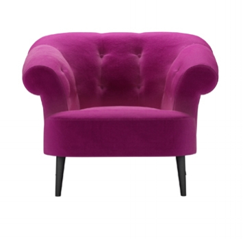Zeppelin chair from Sofa.com in Peony cotton velvet