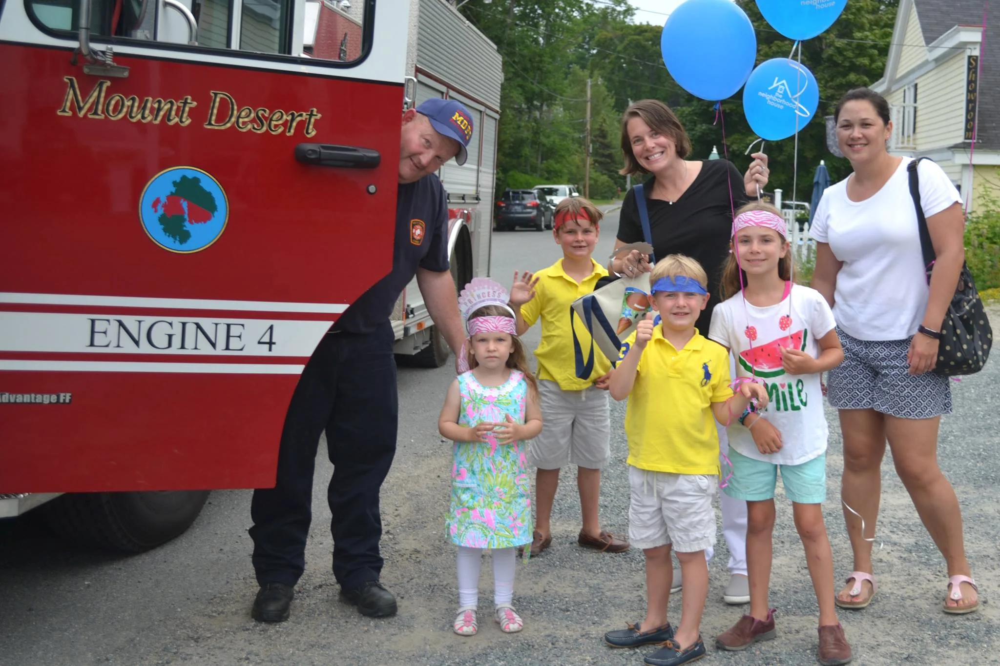 Our awesome Fire Department escort in 2017…