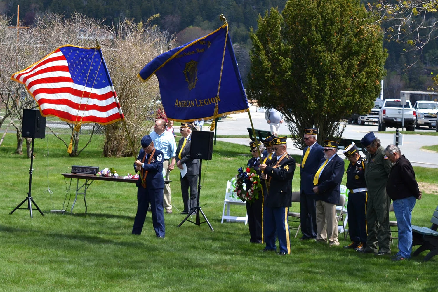 Members of American Legion Post 103 held a Memorial Day ceremony at the Joseph Musetti Veterans Memorial