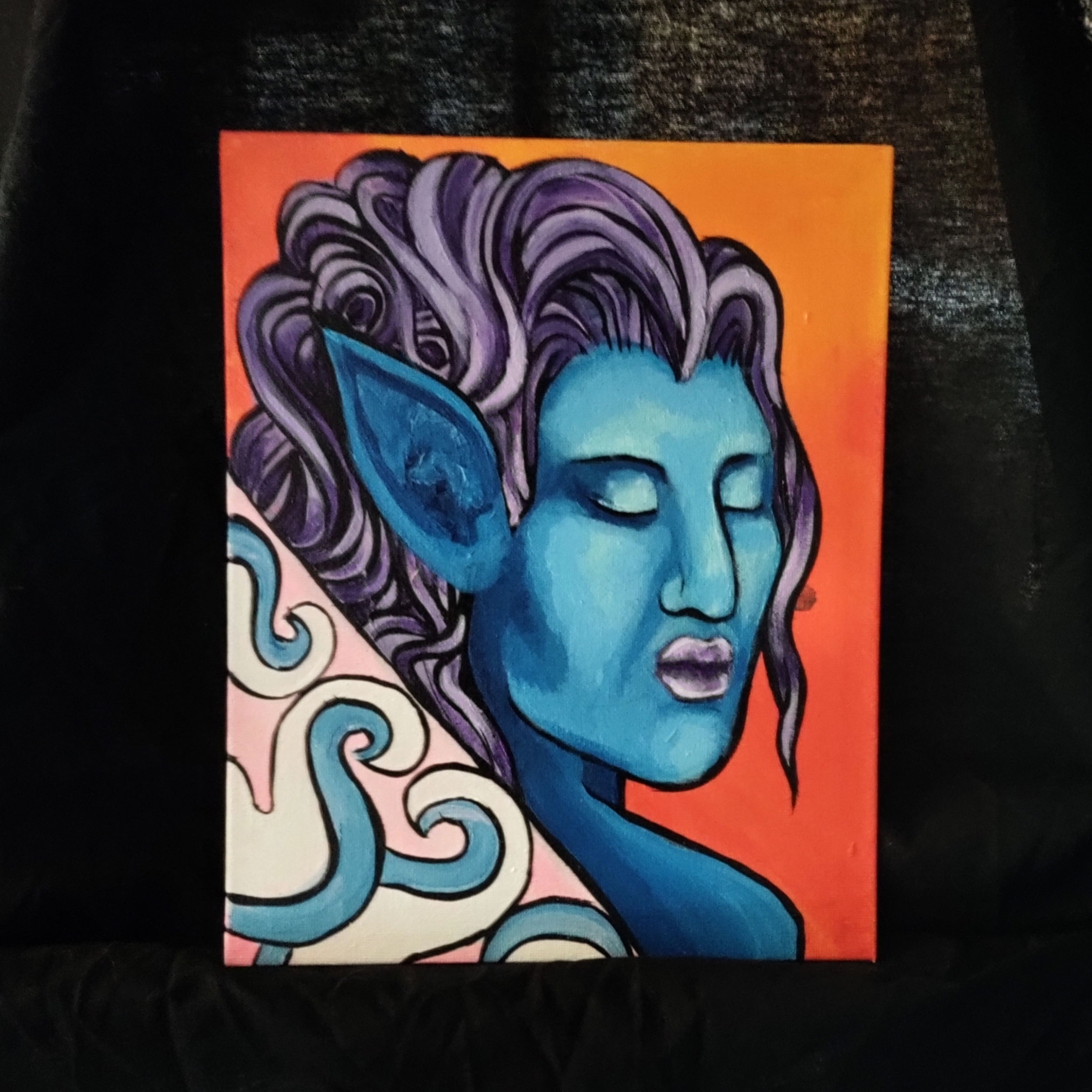 ORIGINAL: Blue Sunset Sea Elf