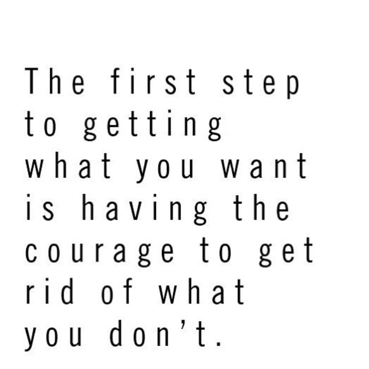 MONDAY MOTIVATION: DECLUTTERING AND COURAGE