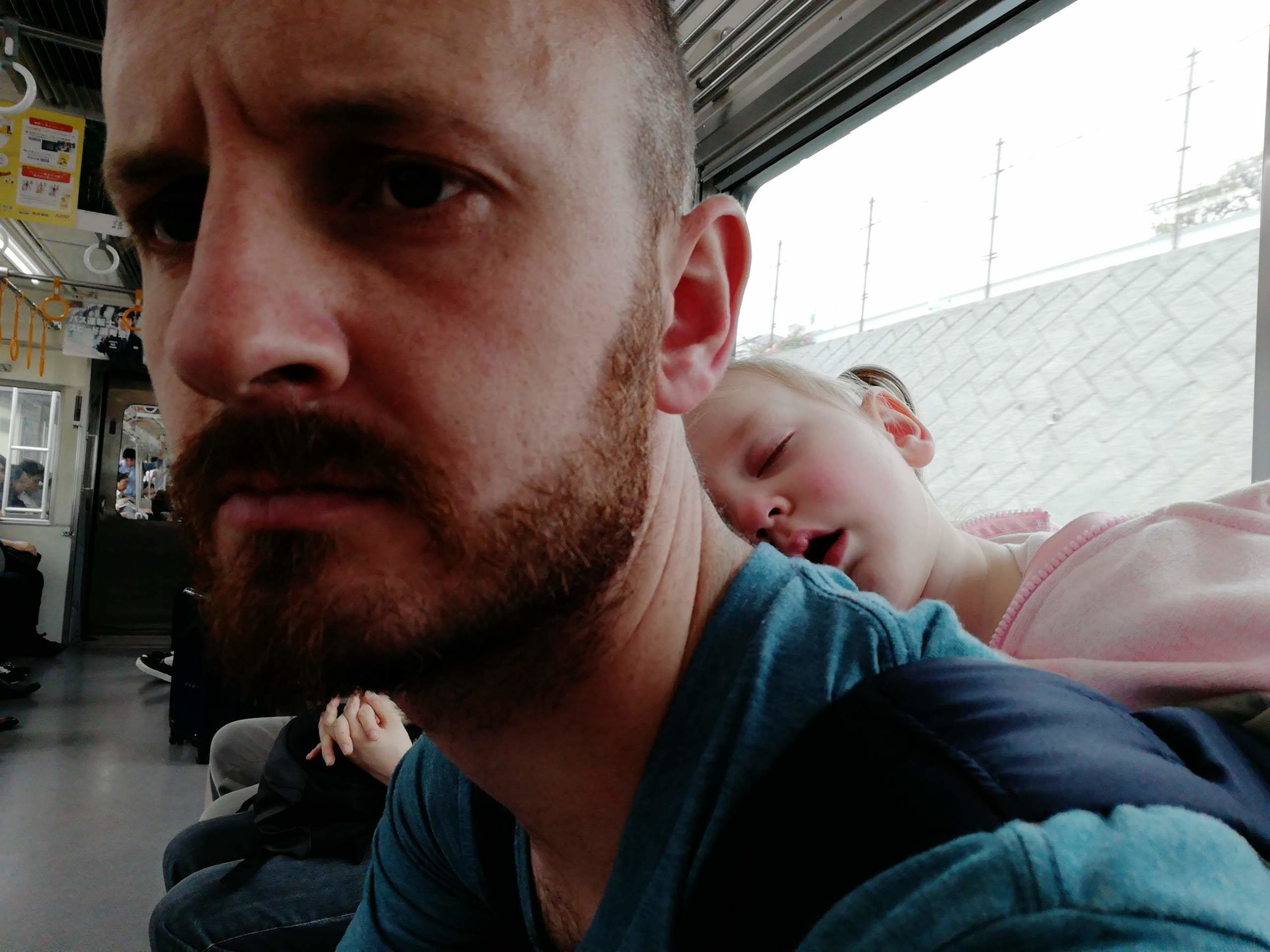 On the train to the retreat