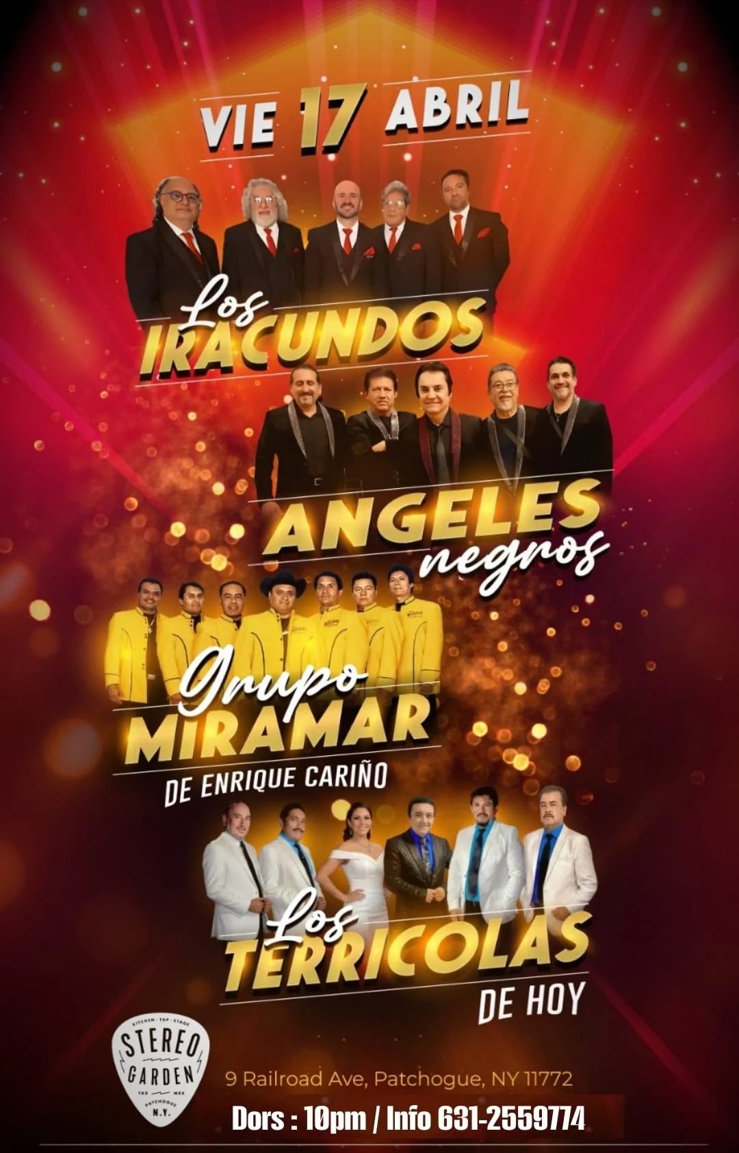 LOS IRACUNDOS, ANGELES NEGROS, GROPO MIRALMAR DE ENRIQUE CARIÑO, LOS TERRICOLAS DE HOY 