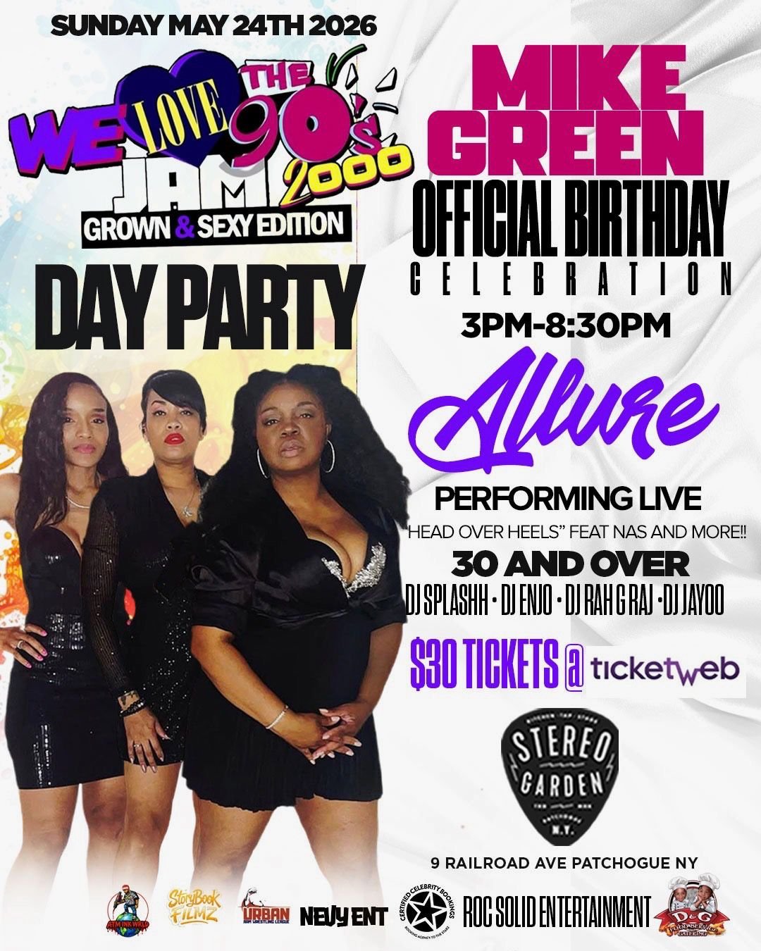 MIKE GREEN 55TH BIRTHDAY CELEBRATION ALL WITHE DAY PARTY 