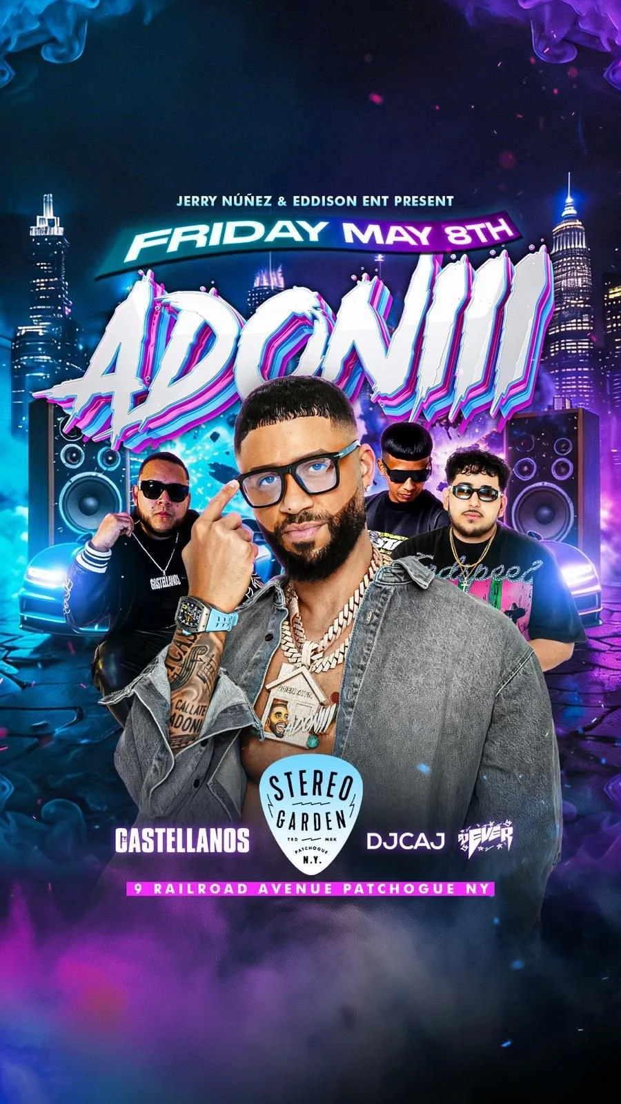 ADONIII, DJCAJ, DJEVER, CASTELLANOS