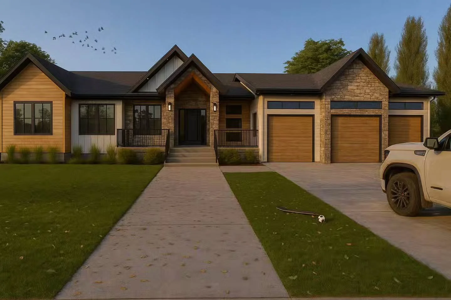 Grounds officially broken at the Maiden House and we're excited for this special family to see it all unfold. Quiet elegance, natural materials, and clean lines made a warm, inviting presence. Its balanced and refined details create a timeless sense 