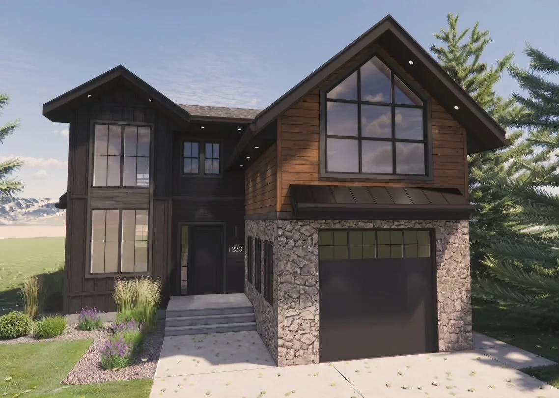 Tucked in the little mountain town of Jasper, 30 Cabin Creek is an extraordinarily poised abode. A development permit has been officially issued to this deserving family.
.
Drawings: @mattandash.inc 
Rendering: @mattandash.inc 
Builder: @carlsonconst