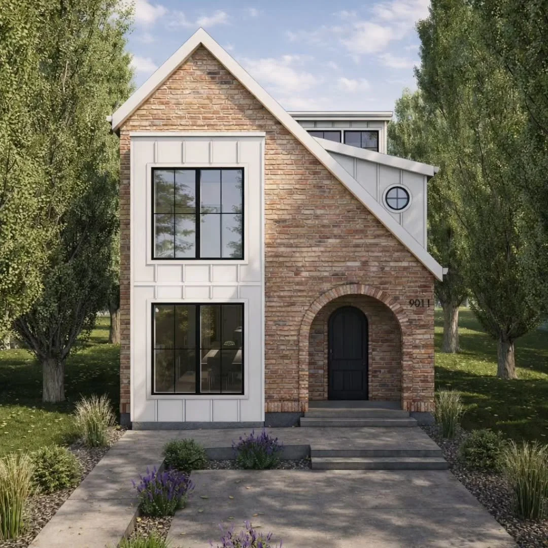 Valleyview One, it started off black, and now it's white. 
.
Blueprints and rendering: @mattandash.inc 
Builder: @santinidev 
Interior Designer: @kresswellinteriors 
Realtor: @franco_maione_vima