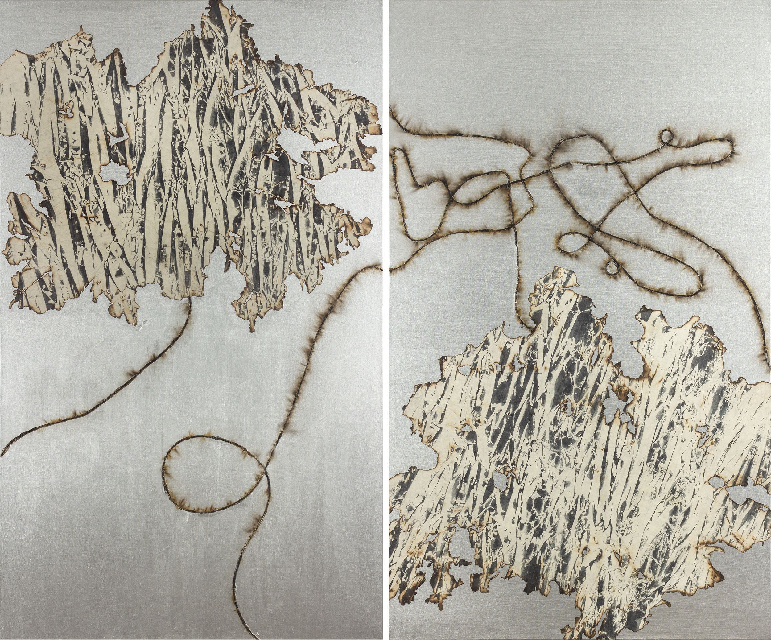 "Bamboo Continued 1&2" 2021 