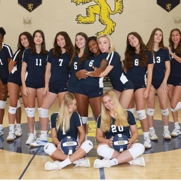 Celebrating the Varsity Volleyball Team