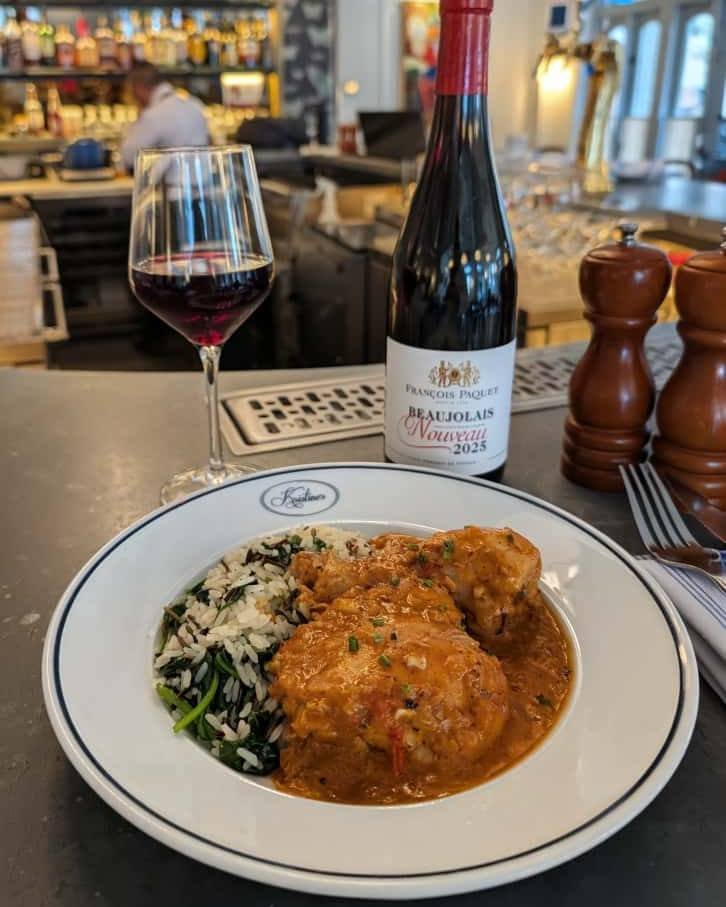 Fran&ccedil;ois Paquet Beaujolais Nouveau is a vibrant, fruit-forward red made from Gamay grapes in Burgundy&rsquo;s Beaujolais region. Bursting with fresh cherry, blackberry, and raspberry notes, it&rsquo;s smooth, lively, and perfect for festive me