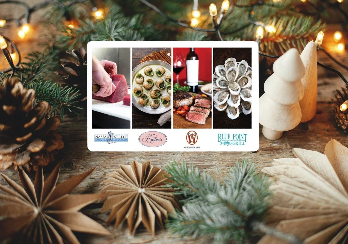 Buy $250 in a single transaction &amp; receive a bonus $25 Gift Card!
For every additional $250, receive another $25.
($500 receives $50, etc.)
*Ends December 31st*

Gift Cards can be used at @nassaustreetseafood @witherspoongrill @bluepointgrill @bl