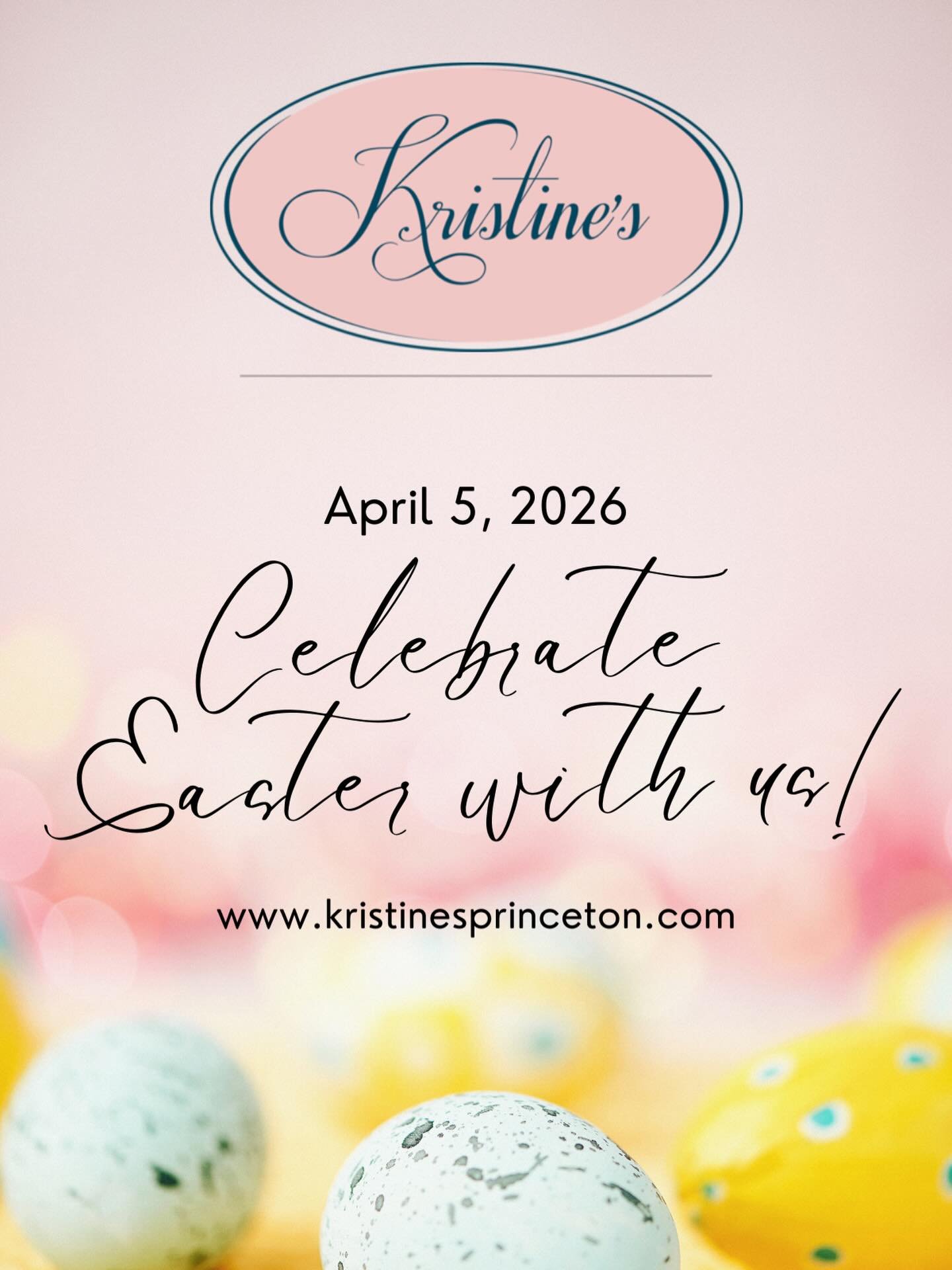 Celebrate Easter Sunday in style ✨

Enjoy delicious food, handcrafted cocktails, and a warm, inviting atmosphere perfect for gathering with family and friends. Reservations are now open.

#kristinesprinceton #easter #eastersunday #frenchrestaurant #p