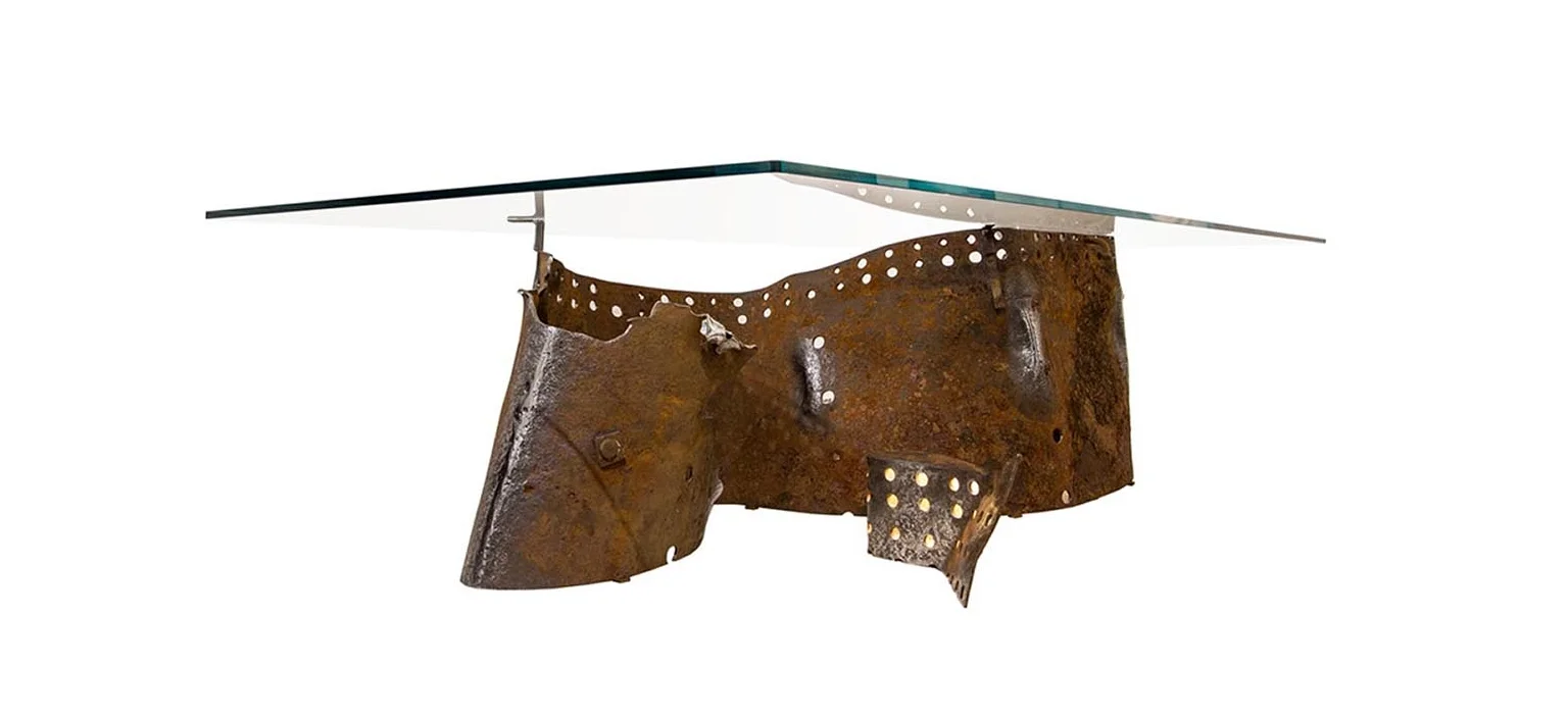 Fish Plate, I-Beam and Flange Plates (c. 1916 - 1944), Glass, Light - 11’x5’x29” - 980 lbs.