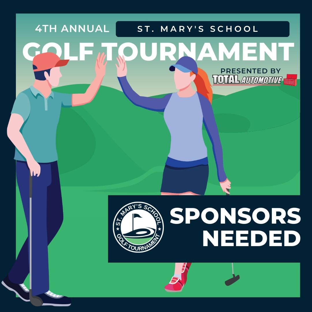 Planning for our 4th Annual Golf Tournament, presented by Total Automotive, is well underway, but we are still in need of sponsors!

If your business is interested in being a hole sponsor (or you know of a business that would like to support our scho