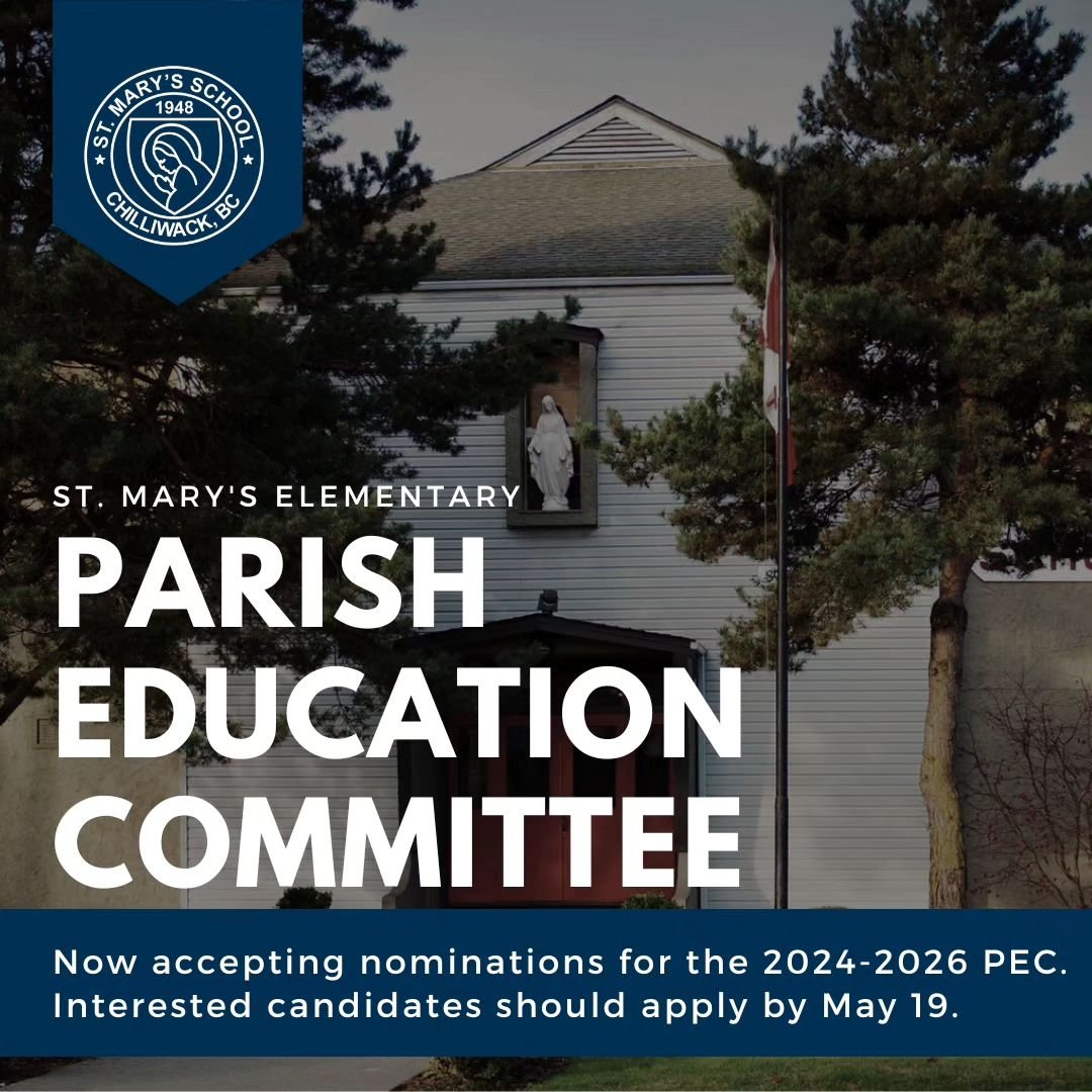 📣 Attention St. Mary's parishioners! 📣 

Are you passionate about St. Mary&rsquo;s Elementary and want to get involved, contribute to our community and help shape the future of our school? We have a great opportunity for you! 

The Parish Education