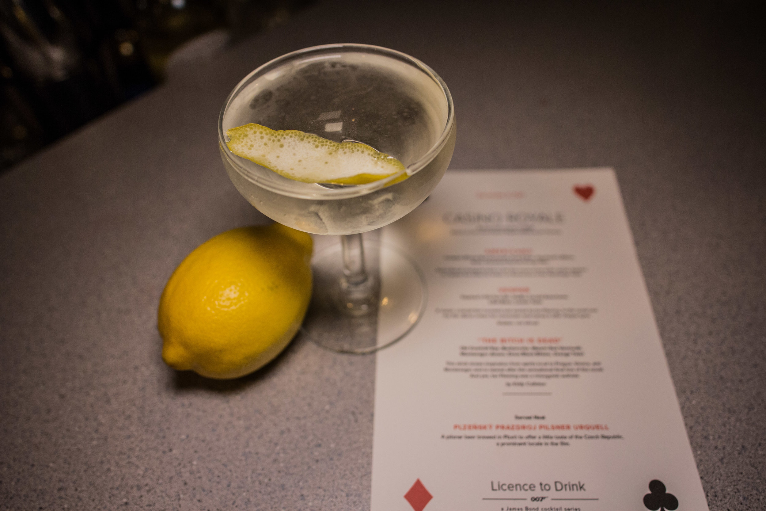 Our twist on a Vesper. Photos by Justin Lang.