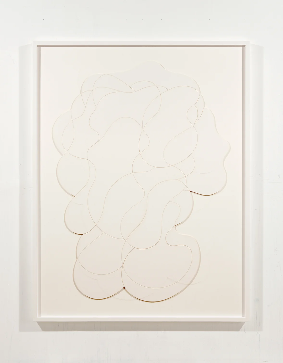 Big Paper#7 , Reassembled laser cut 400lb watercolour paper, Framed size 70" x 45", 2012