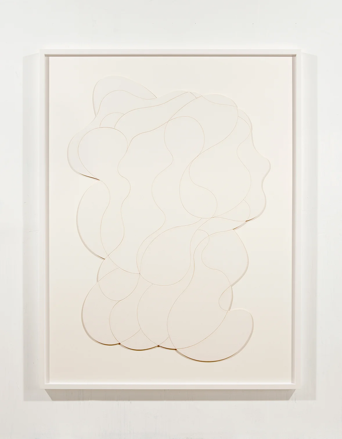 Big Paper#8 , Reassembled laser cut 400lb watercolour paper, Framed size 70" x 45", 2012