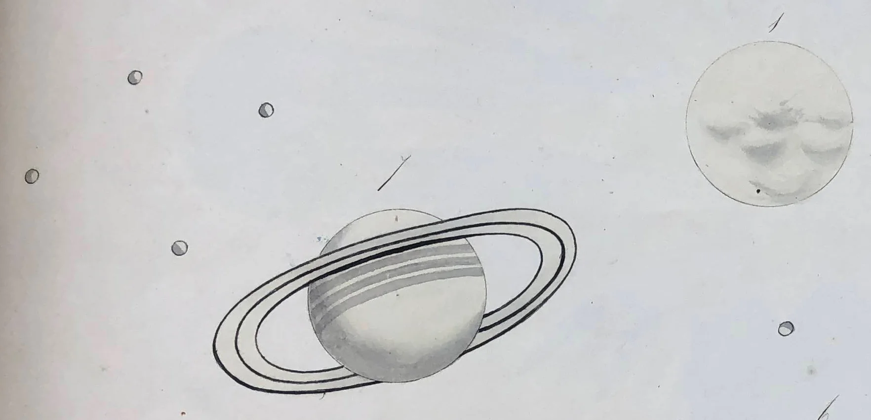 Fig. 2. Saturn and the Sun. Detail of fig. 1