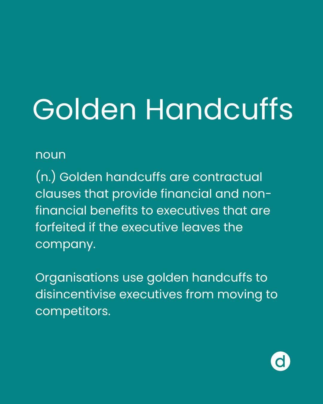 How well do you know your HR terminology? 📝 

We want to ensure you understand every matter that comes up in your day-to-day work. 

Today we're featuring: Golden Handcuffs

🏴󠁧󠁢󠁷󠁬󠁳󠁿 

Pa mor dda ydych chi'n gwybod eich terminoleg AD? 📝

Rydy