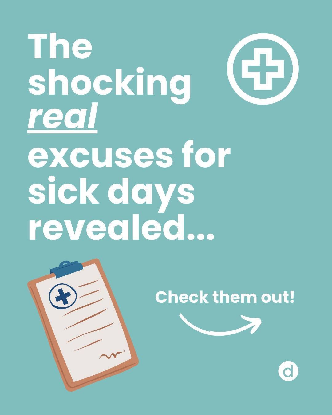 Believe it or not 🤯 - the shocking REAL excuses used for sick days, shared by HR professional Graham Grieve.

Could you imagine receiving these at your office! 😅 

See the full article: https://hrnews.co.uk/believe-it-or-not-hr-manager-shares-shock