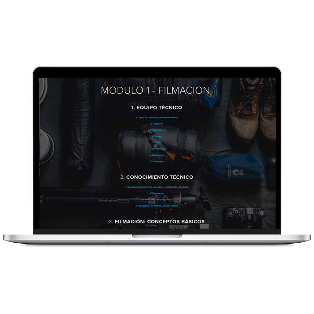 Visita escueladefilmacion.com e inicia sesión para Acceder a tu Programa.