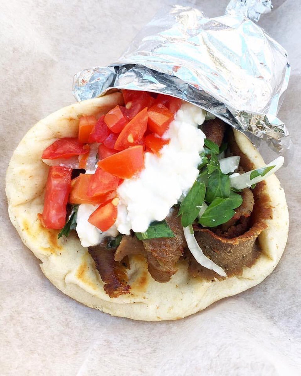 Two words for you: WE&rsquo;RE BACK 🎉 Tonight: Doors open for pick up &amp; delivery at 5PM ✔️ See you then! #GreekSpotDC #gyro #quarantineeats