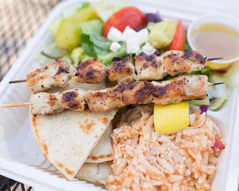 Get outside today &amp; take a walk (or drive) over to #GreekSpotDC ! Extra hungry? Try one of our platters 🍽 ^^^ Our chicken souvlaki platter is an all time customer favorite! #dceatss #greekfoodlovers