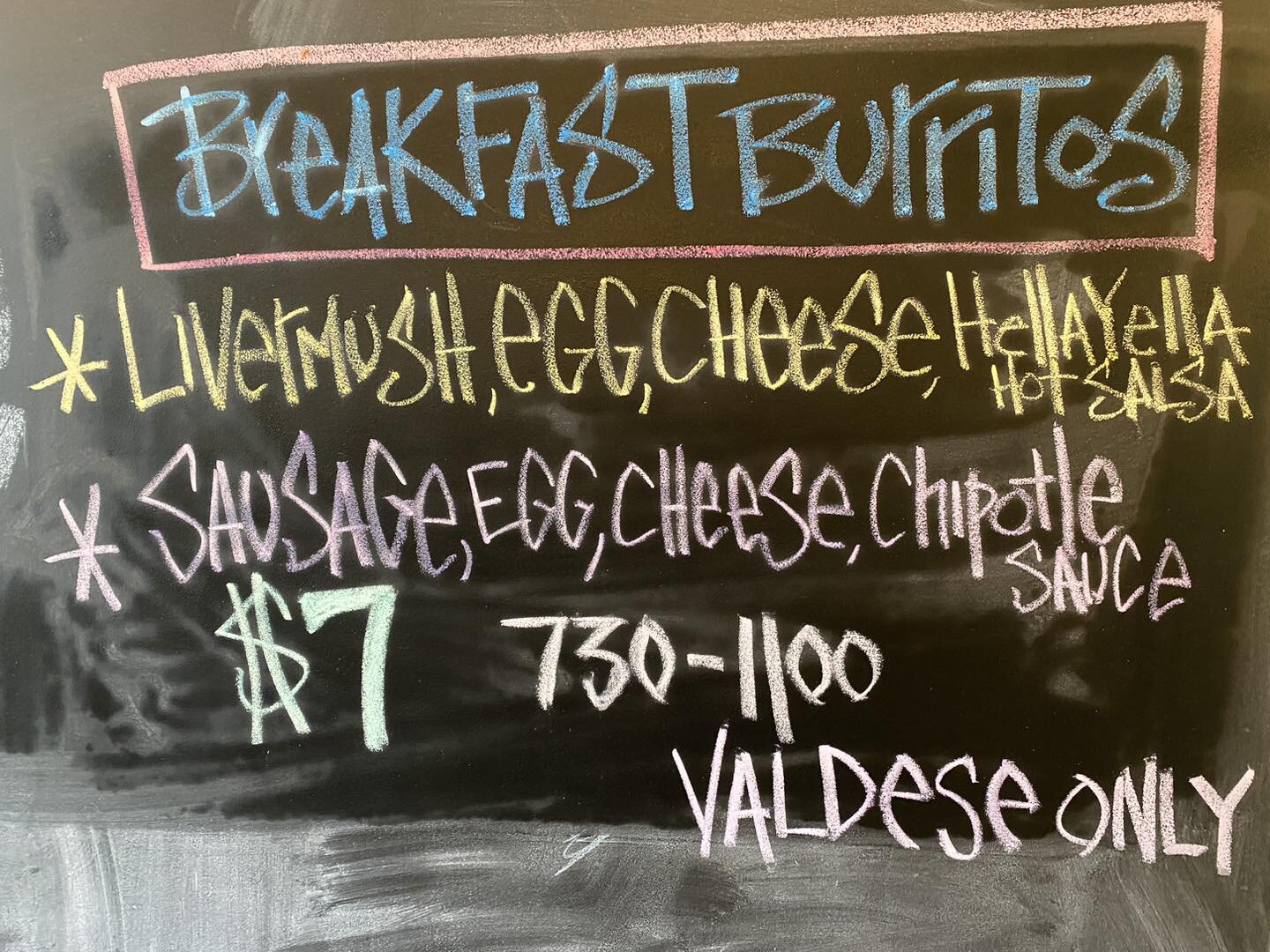 (Drum roll please)

Breakfast Burritos this morning in Valdese!!!!
730-1100 or until we sell out!!!

See you sooooooon!!!!!