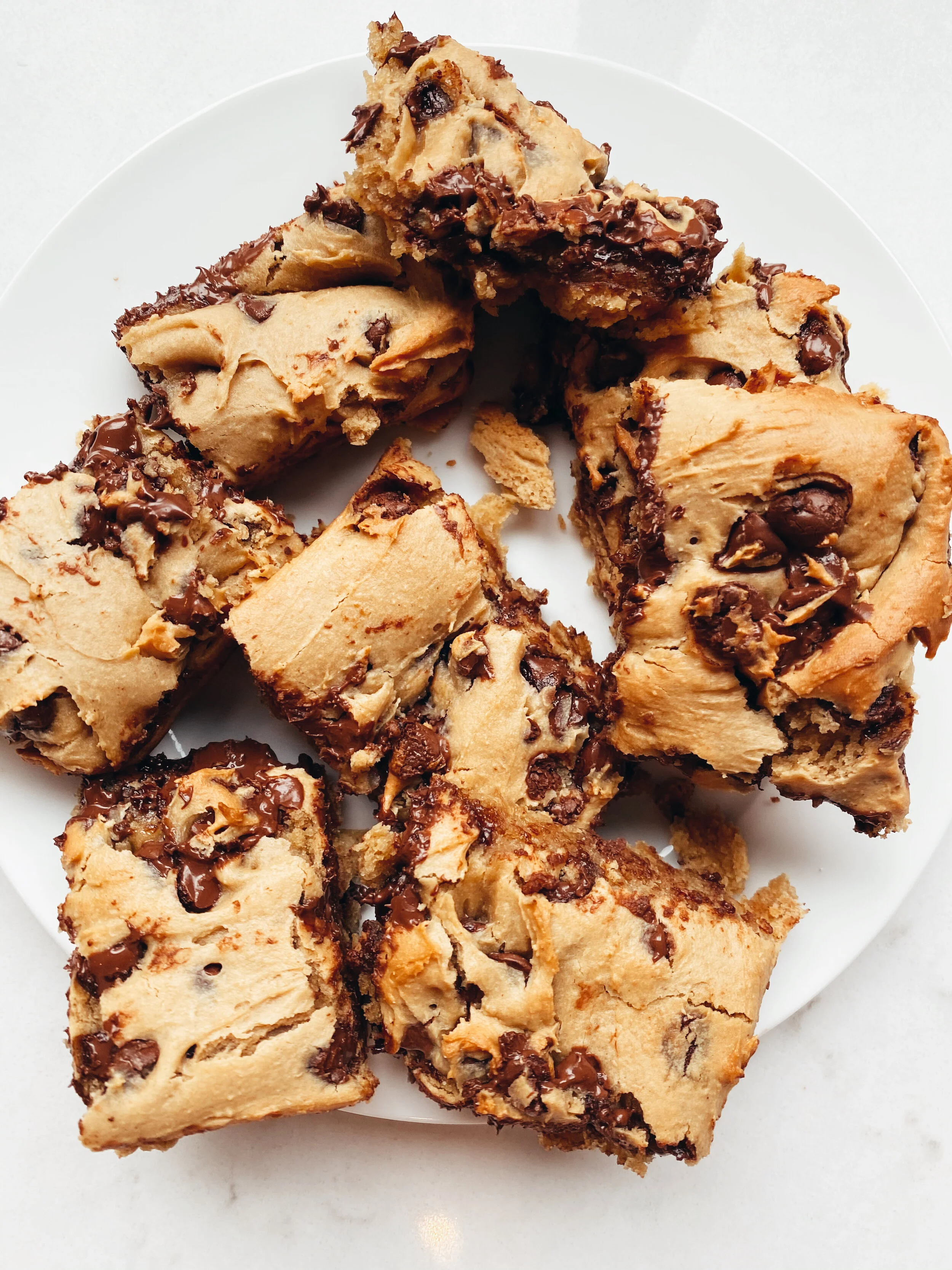 Vegan Chocolate Chickpea Blondies 