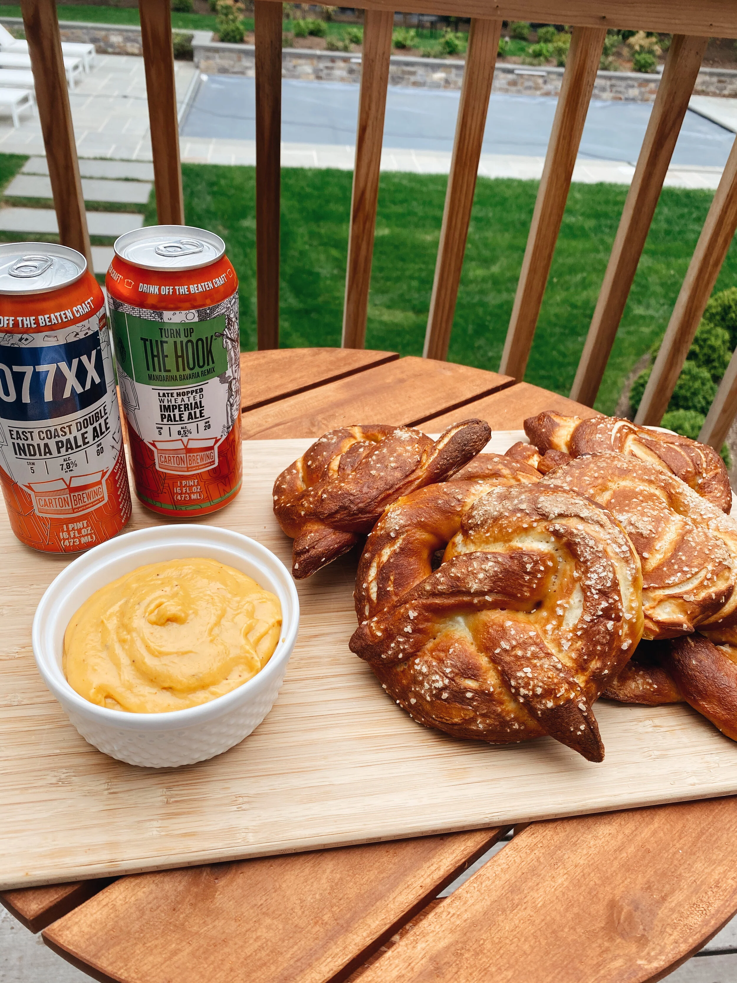 Soft Pretzels and Spicy Beer Cheese