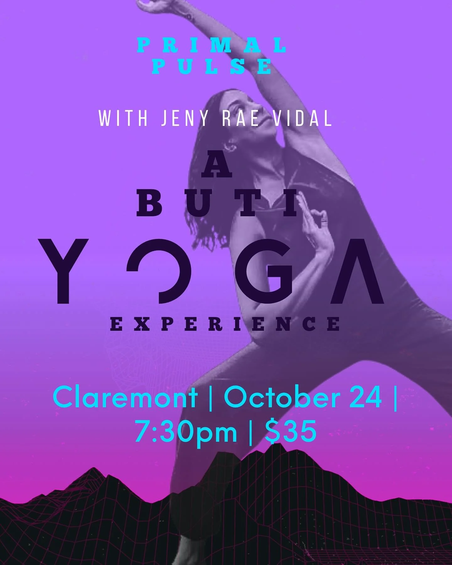 ✨ Join us and Jeny Rae Vidal on Thursday, October 24 at 7:30 PM in Claremont for another Primal Pulse Buti Yoga Experience. 🔥

Expect a fun + primal flow, followed by a long, grounding rest and sound immersion. 🌀💤

✨ Only $35 for this special work