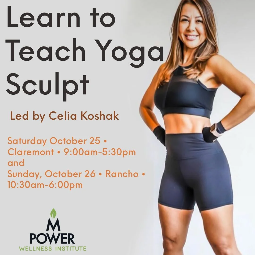 ✨Yoga Sculpt Teacher Training✨
October 25&ndash;26 (Saturday &amp; Sunday) with the amazing Celia Koshak 🙌

Whether you&rsquo;re a seasoned yoga teacher wanting to expand your skills or a brand-new teacher eager to dive into this empowering modality