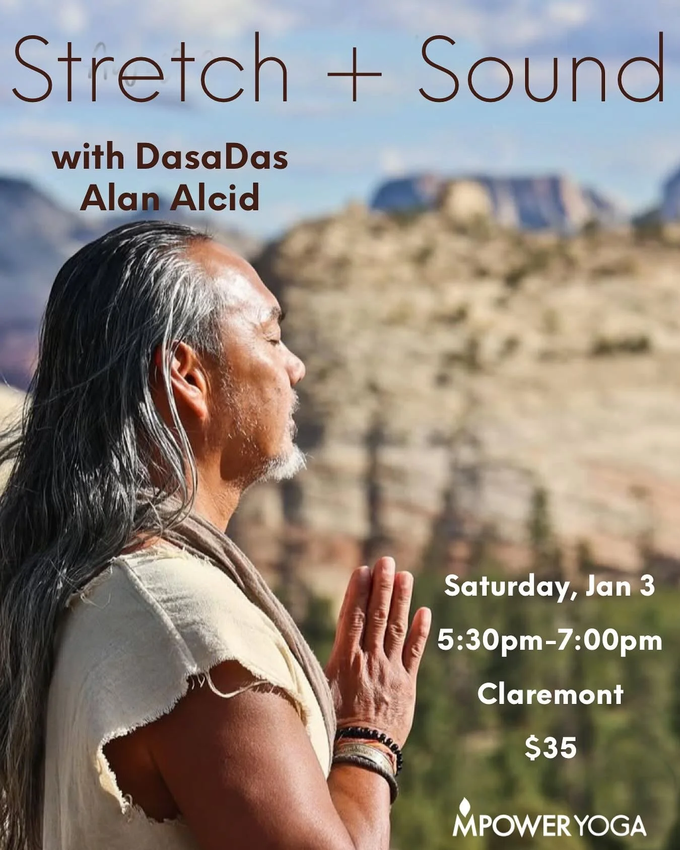 ✨ A Special 90-Minute Workshop with Dasa Das (Alan Alcid) ✨
We are thrilled to welcome back Alan &mdash; a beloved MPower teacher who has guided our community for so many years. While he&rsquo;s in town, he&rsquo;s sharing his healing gifts in a gent