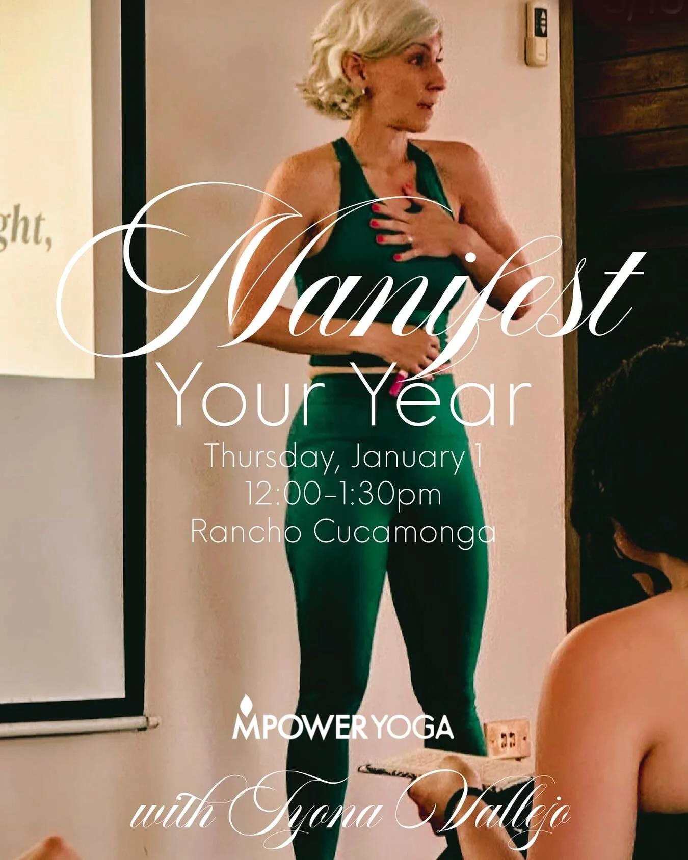 ✨ Step into 2026 with clarity, intention, and purpose ✨

Join us on New Year&rsquo;s Day for a special Manifest Your Intentions Workshop, offered graciously at a regular class price and FREE for members 🤍

✨ Led by Tyona Vallejo &mdash; an incredibl