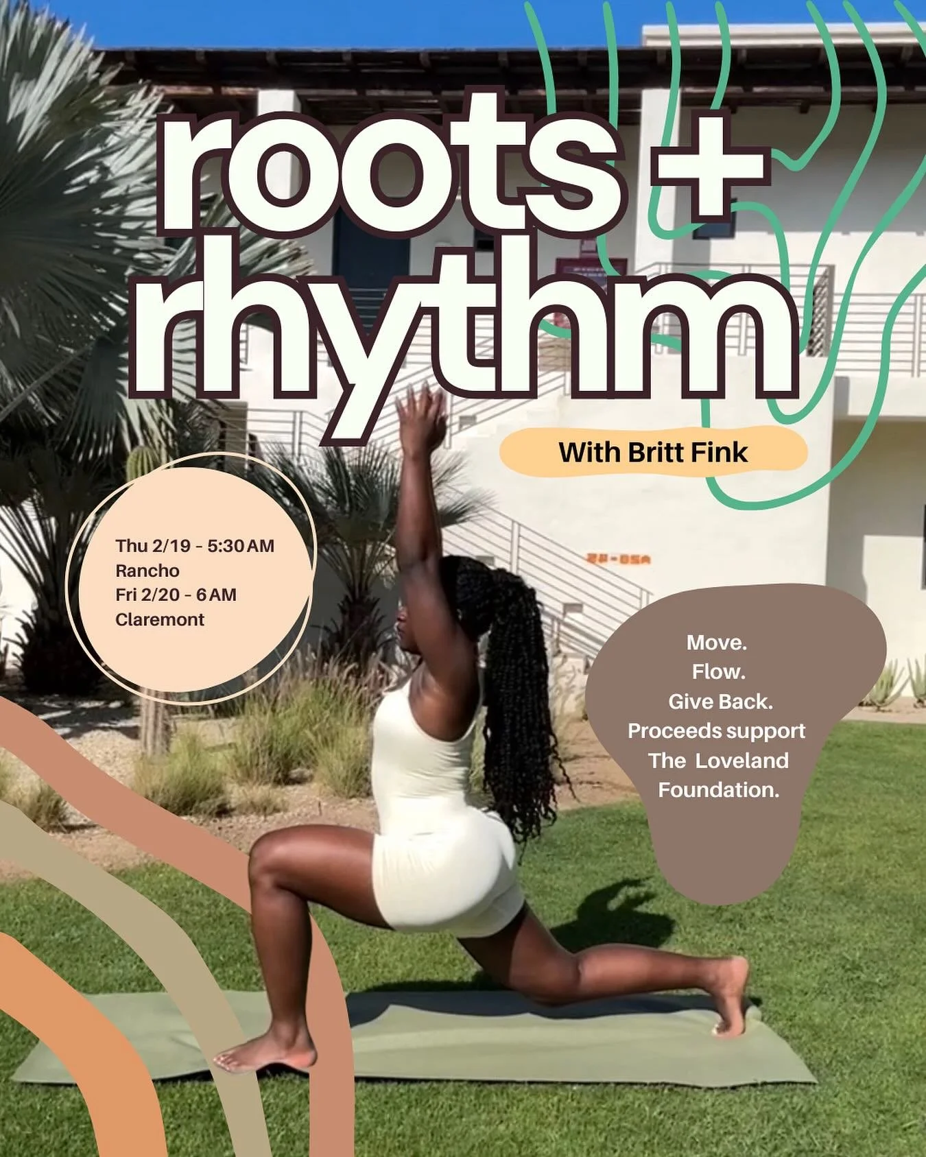 Join us for a special Black History Month: Roots &amp; Rhythm Yoga Sculpt with Britt ✨

This high-energy, heart-centered class is a celebration of movement, music, and the rich roots that continue to shape and inspire us. Come sweat, flow, and move w