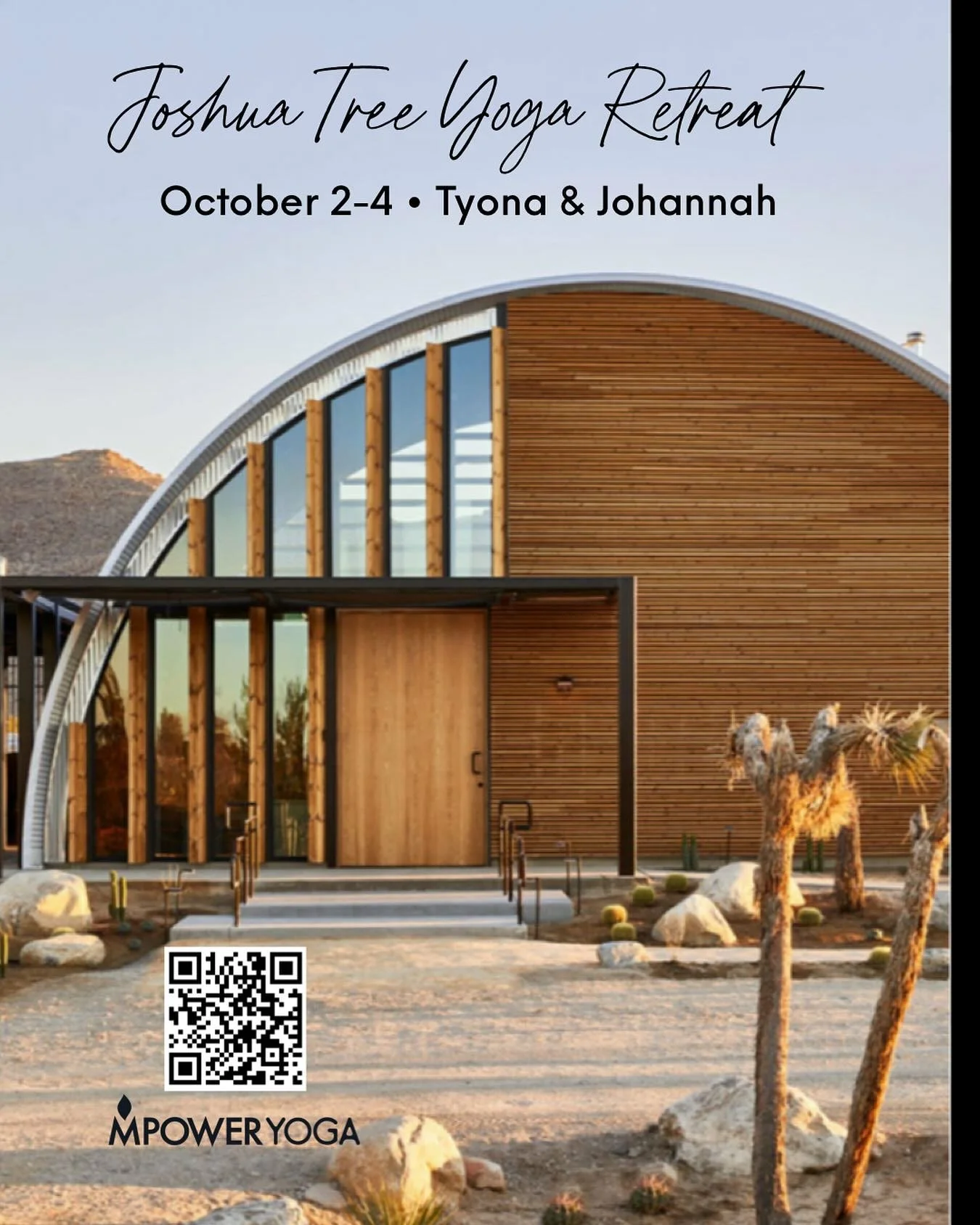 Desert magic is calling&hellip; 🌵✨

We&rsquo;re beyond excited to officially announce our first-ever local Fall Yoga Retreat in Joshua Tree&mdash;and it&rsquo;s now LIVE for booking!

This immersive experience will be led by Tyona Vallejo and Johann